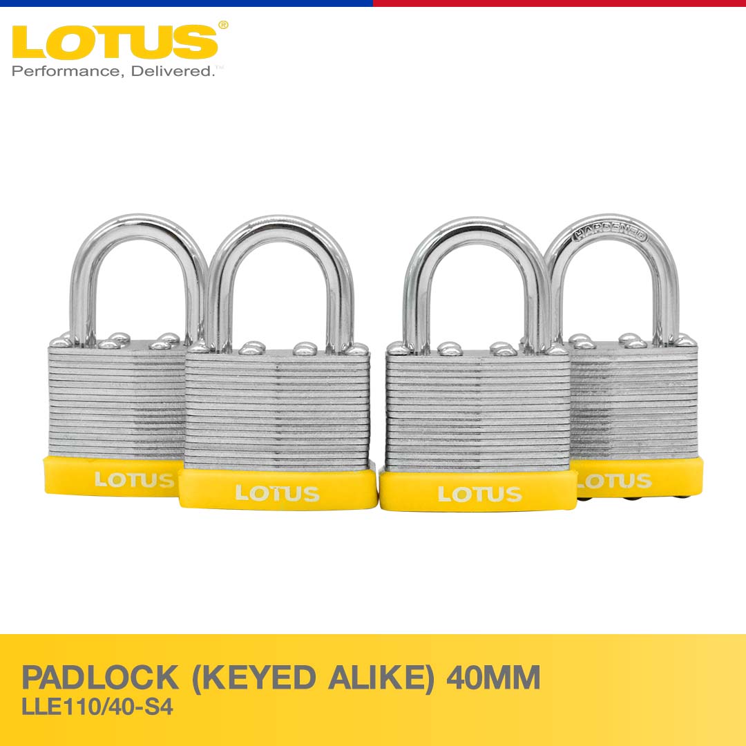 Lotus Padlock (KEYED ALIKE) 40MM / 50MM - Door Hardware & Locks