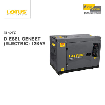 Lotus Diesel Genset (ELECTRIC) 12KVA DL12EX
