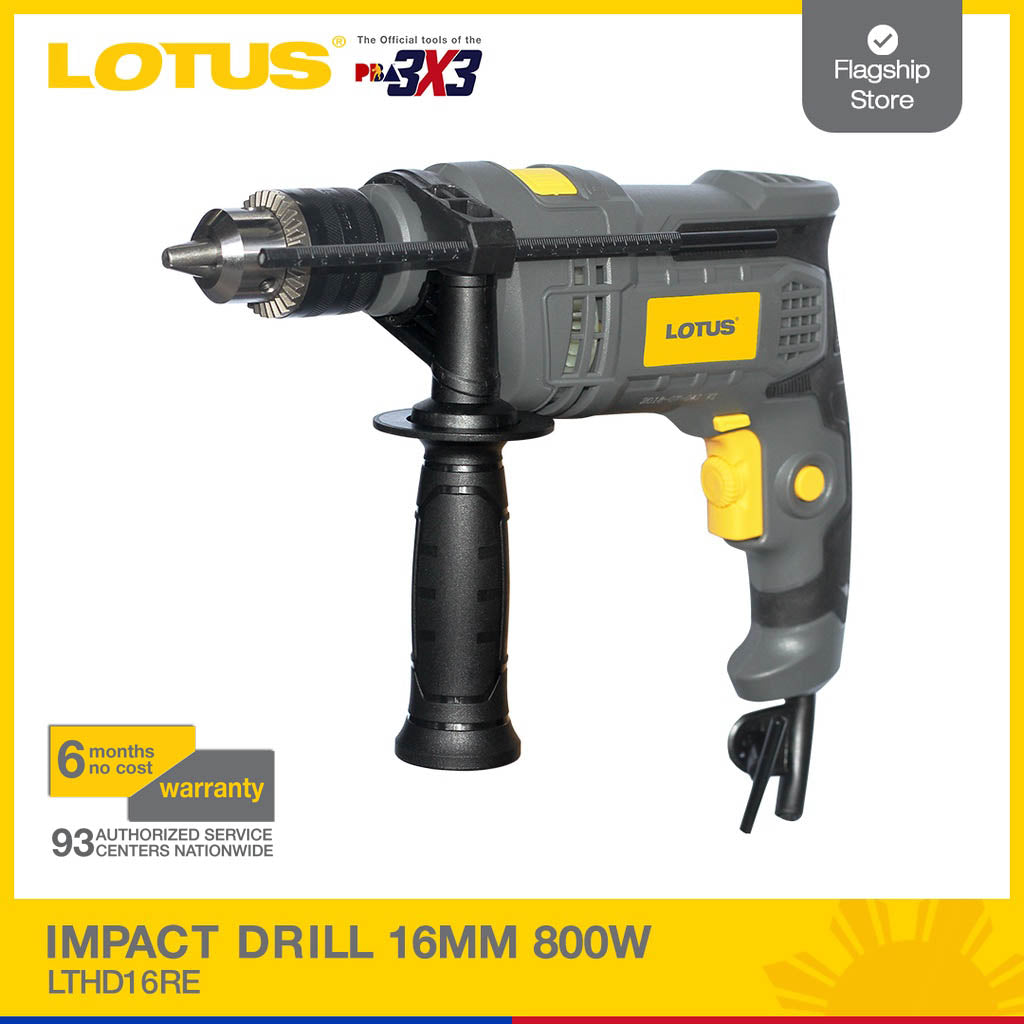LOTUS IMPACT DRILL 16MM 800W LTHD16RE – Lotus Tools Philippines