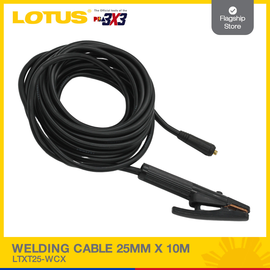 Lotus Welding Cable 25MM X 10M LTXT25-WCX