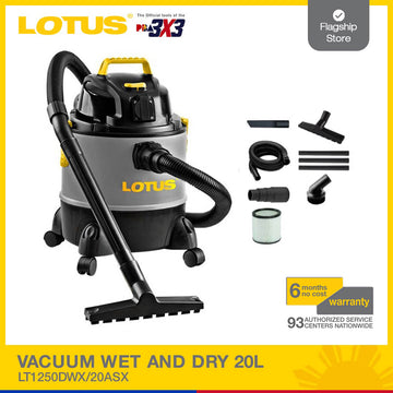 LOTUS VACUUM WET/DRY W/PS 20L LT1250DWX/20ASX