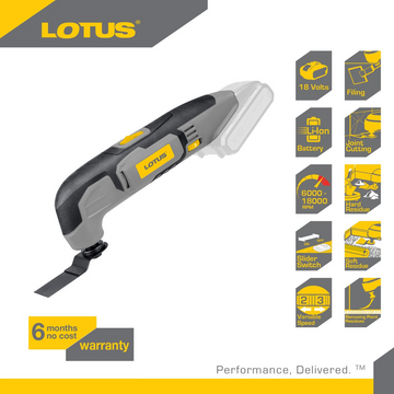 LOTUS MULTI-TOOL/OSCILTR 18V X-LINE LTO18VLI