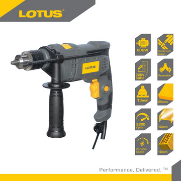 LOTUS IMPACT DRILL 16MM 800W LTHD16RE