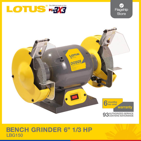 LOTUS BENCH GRINDER 6" 1/3HP LBG150
