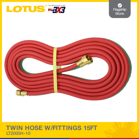 Lotus Twin Hose W/Fittings 15FT LT2000H-10