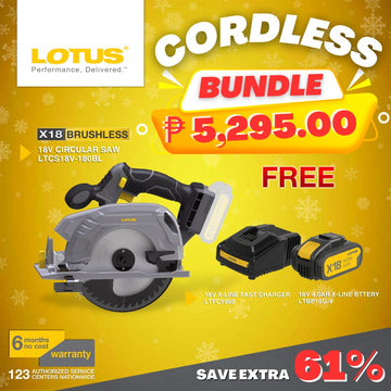 Lotus Cordless Specials |  Brushless Circular Saw 18V LTCS18V-180BL w/ FREE Battery And Charger