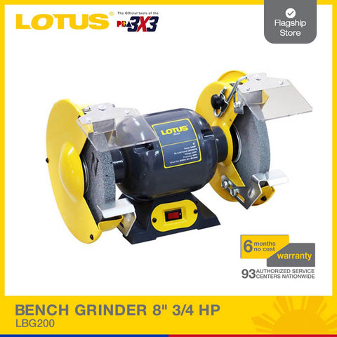 LOTUS BENCH GRINDER 8" 3/4HP LBG200