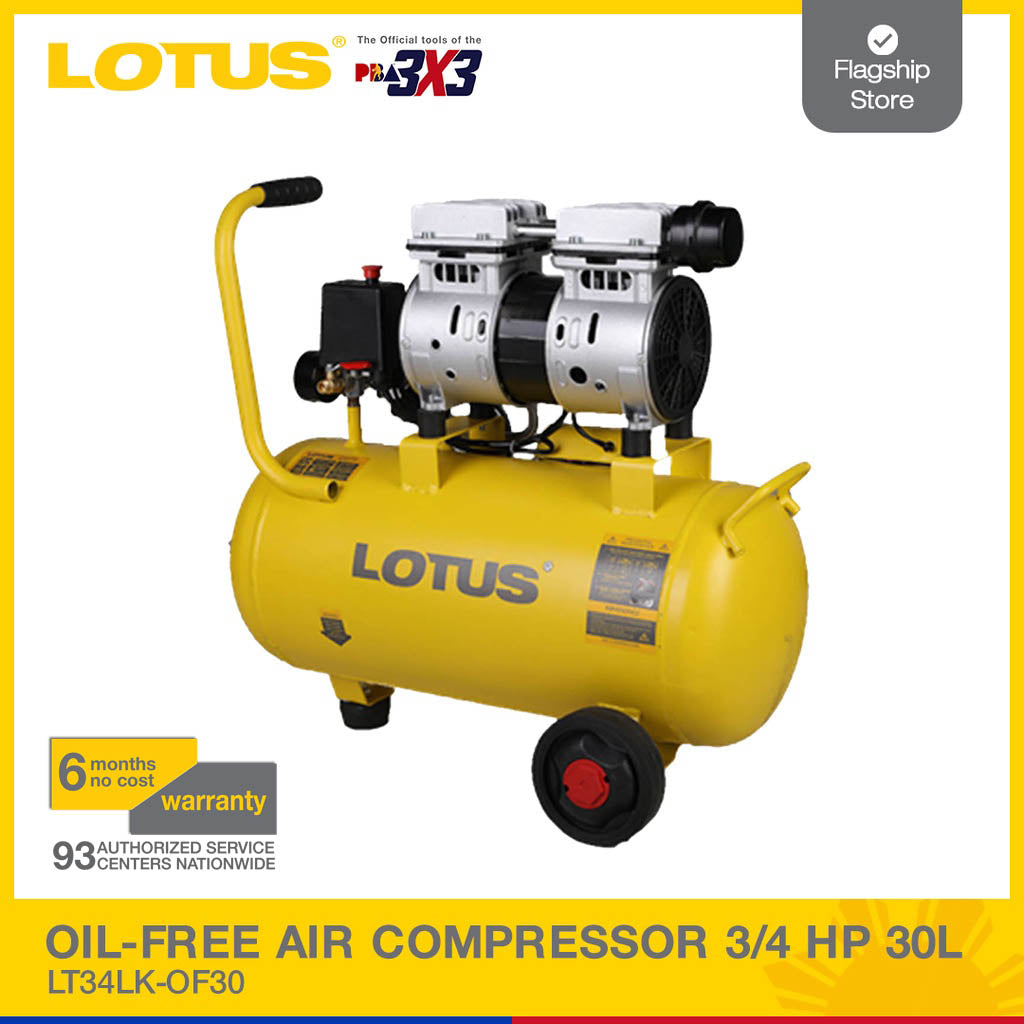 LOTUS AIR COMP OIL-FREE 3/4HP 30L LT34LK-OF30