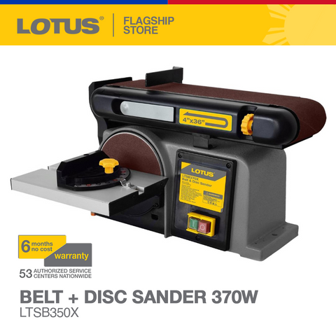 LOTUS BELT + DISC SANDER 370W LTSB350X