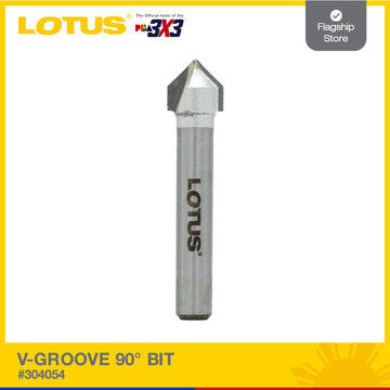 Lotus V-Groove 90° Bit  #304014 | #304054" - Drill Bit & Accessories